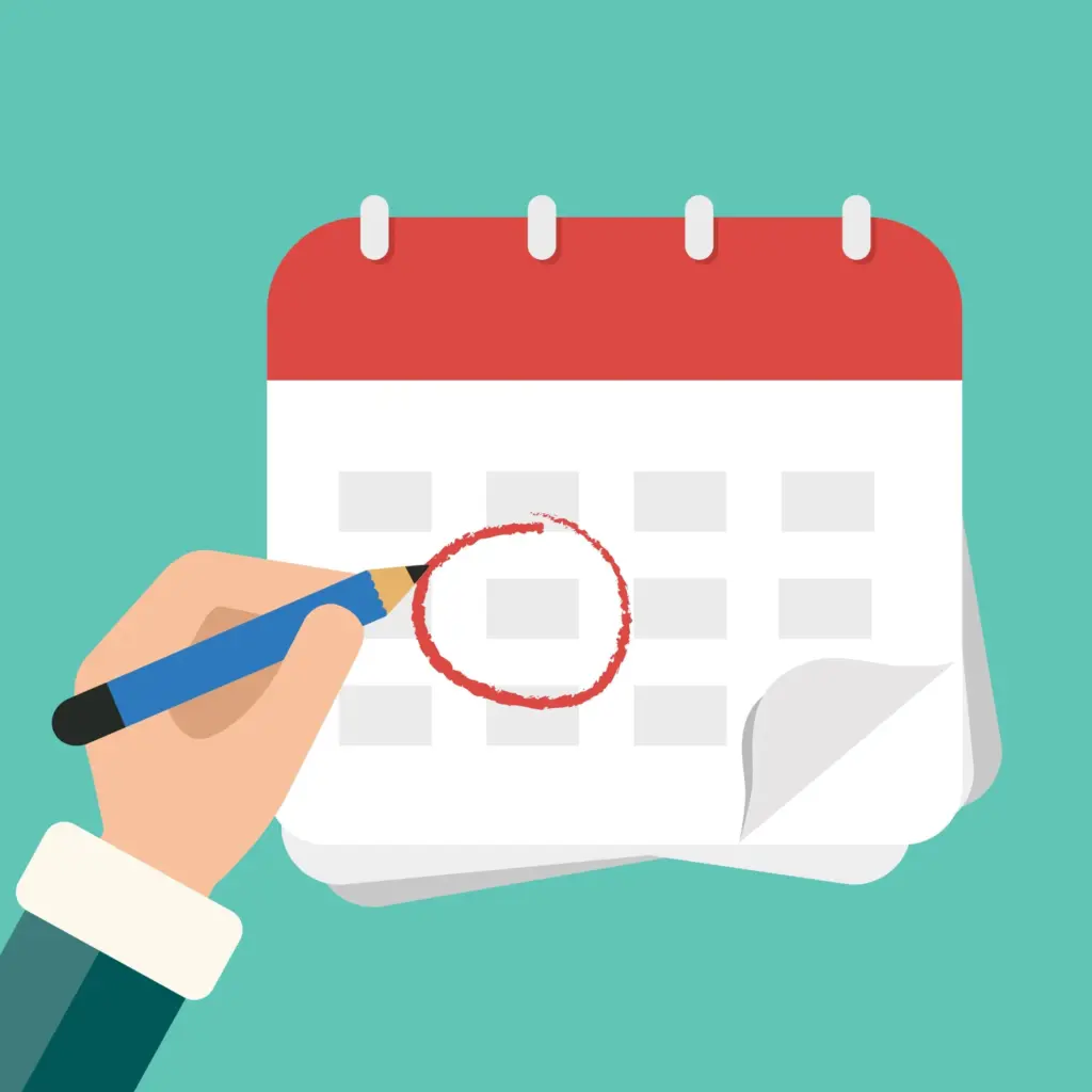 Content calendar for blogging and content planning
