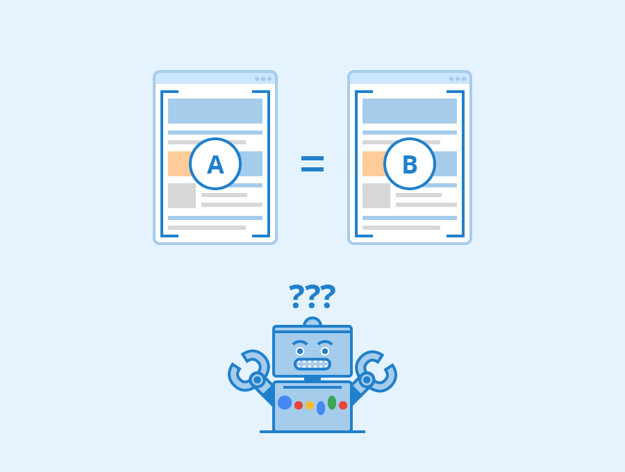 Duplicate content issues affecting website SEO

