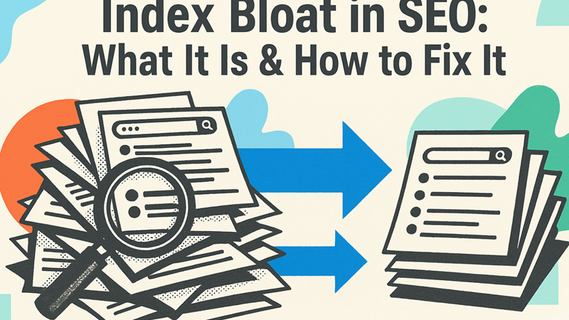 Index bloat reducing website SEO performance