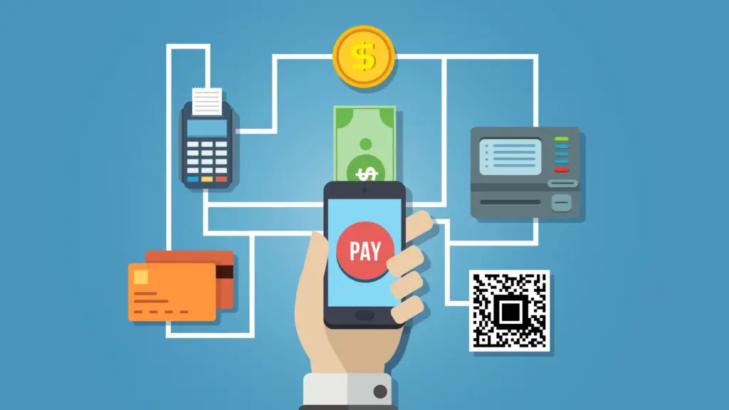 Online payment systems showing secure digital transactions
