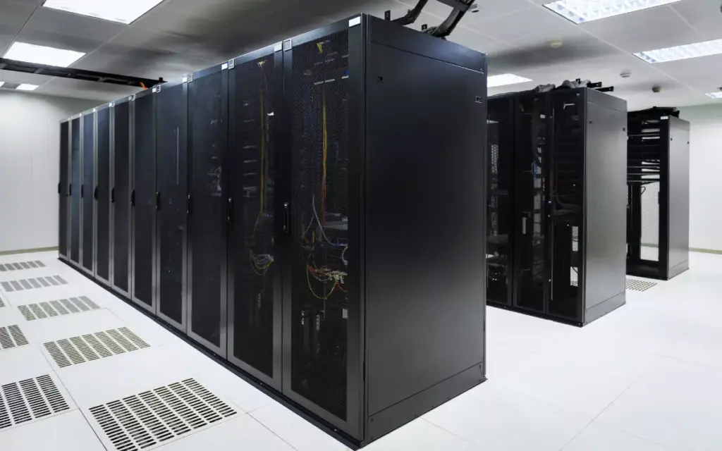 Web hosting concept showing servers storing and delivering websites
